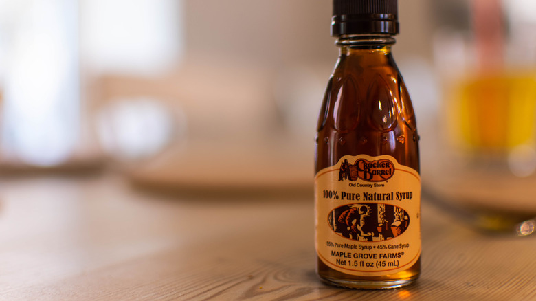 Cracker Barrel syrup bottle