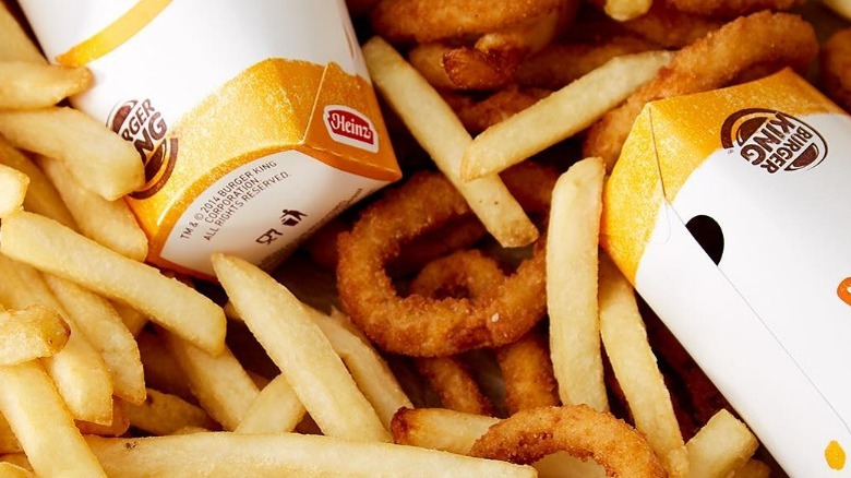 Burger King french fries and onion rings