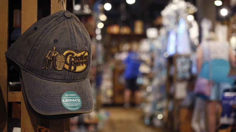 Cracker Barrel hat hanging