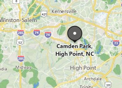 Camden Park [High Point nbhd], North Carolina area map & More