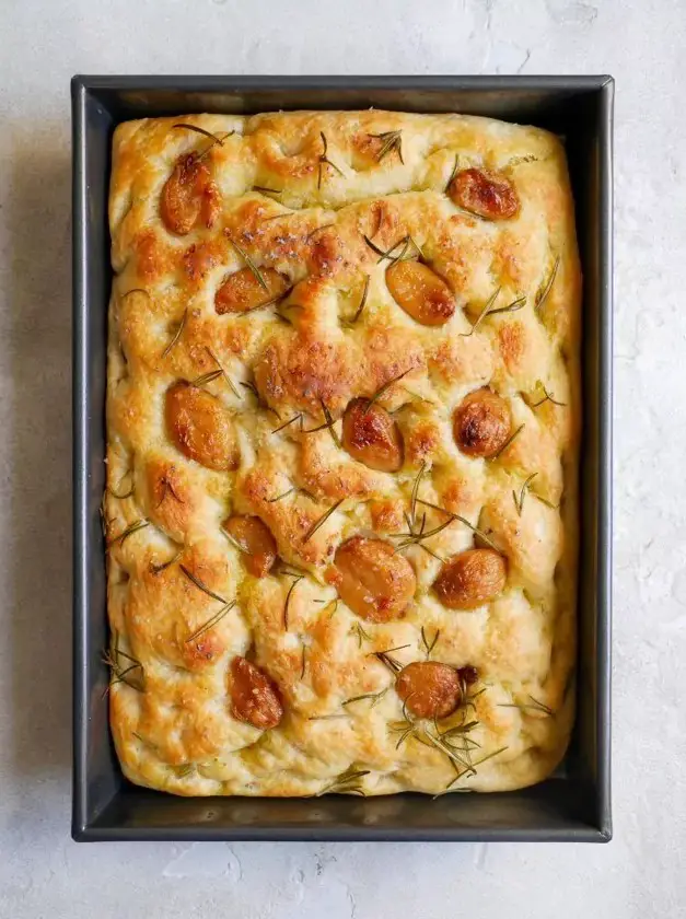 Wild Confit Garlic Rosemary Focaccia