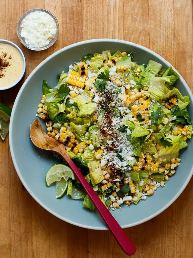 Mexican Street Corn Inspired Caesar Salad