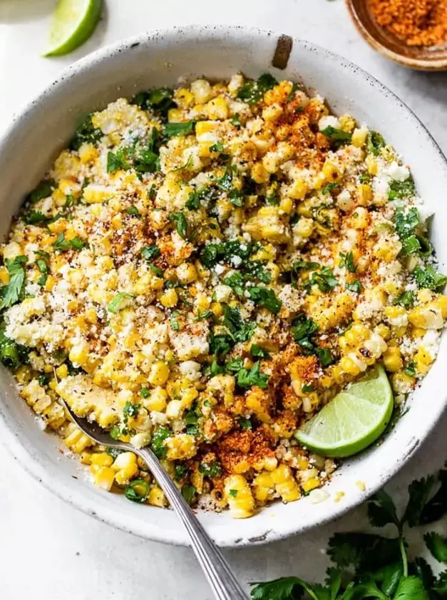 Mexican-Inspired Grilled Corn Salad with Cotija