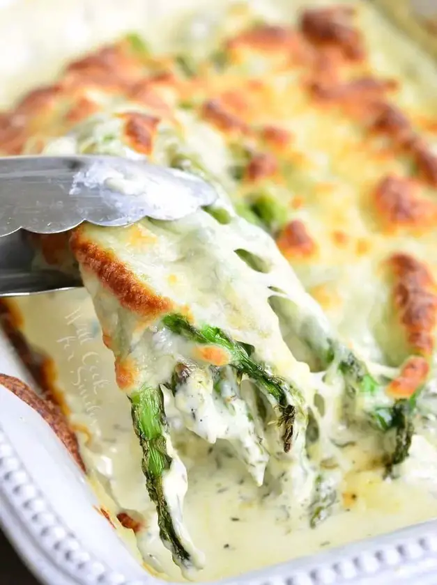 Creamy Italian Baked Asparagus