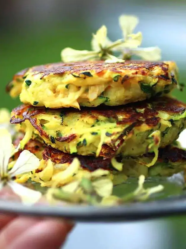 Zucchini Falafel Fritters