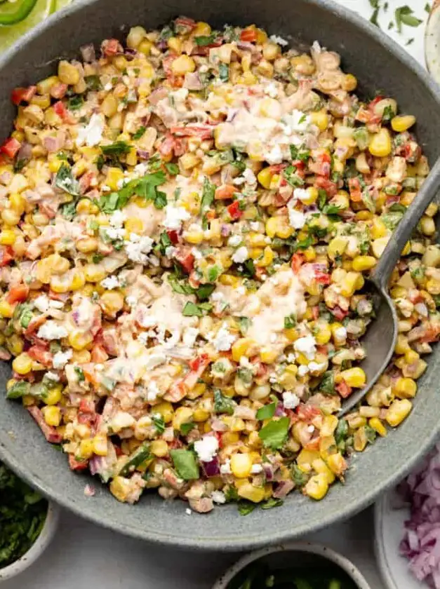 Healthy Mexican Street Corn Salad