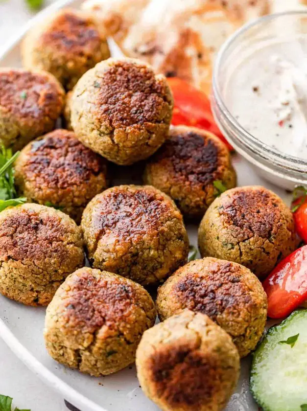 Crispy Baked Falafel