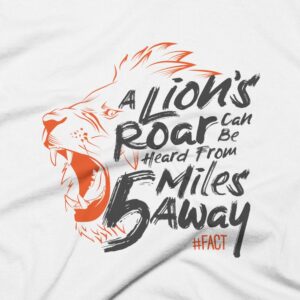 Lion #FACT Clothing Design - White Close Up