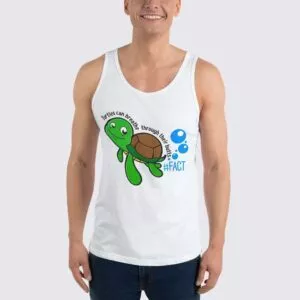 Turtle Fact - Unisex Tank Top - White