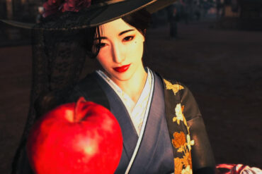 Rise of the Ronin Taka Murayama offering players an apple when they first meet