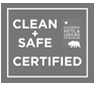 Clean and Safe Certified Badge