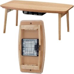 Azumaya ELFI-901OAK Folding Legs Kotatsu Heater Table