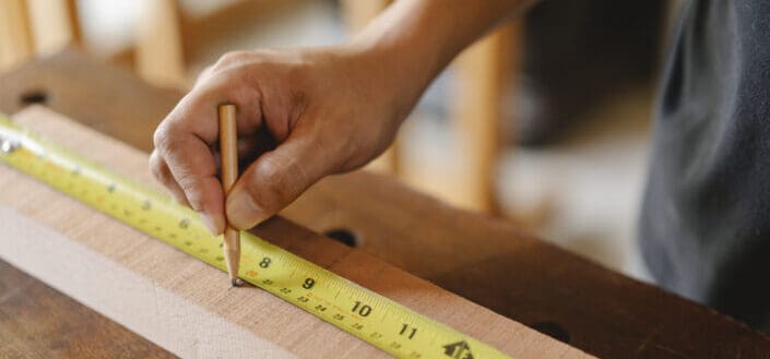 Man doing woodworks 