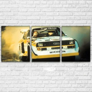 Audi Quattro Legenday Rallie Car 3 piece modular canvas