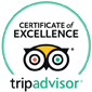 TripAdvisor Certificate of Excellence