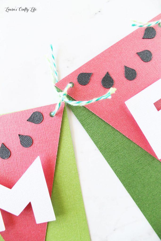 Cardstock Watermelon Summer Banner