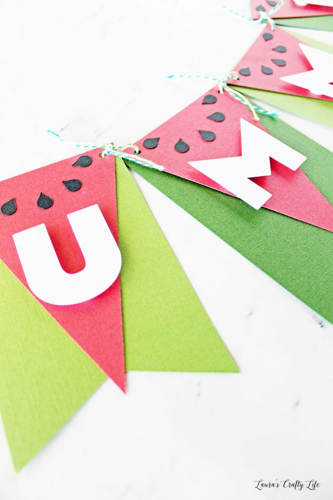 Cardstock Watermelon Summer Banner