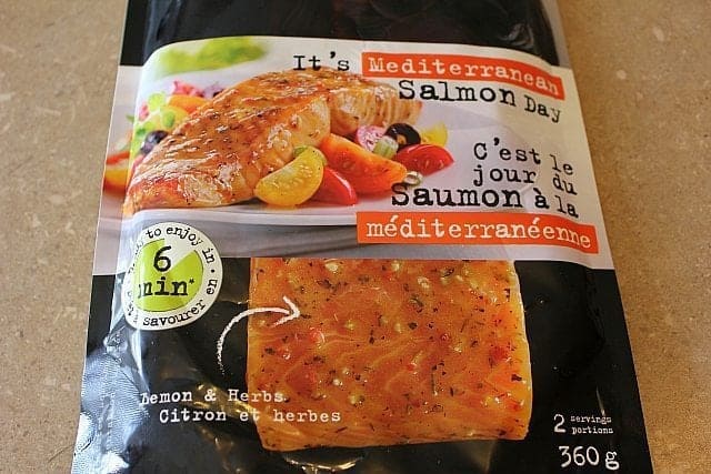 A pack of Mediterranean Salmon made by Marina Del Rey