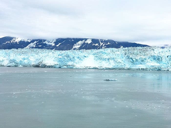 A large and long view of Hubbard Glacier