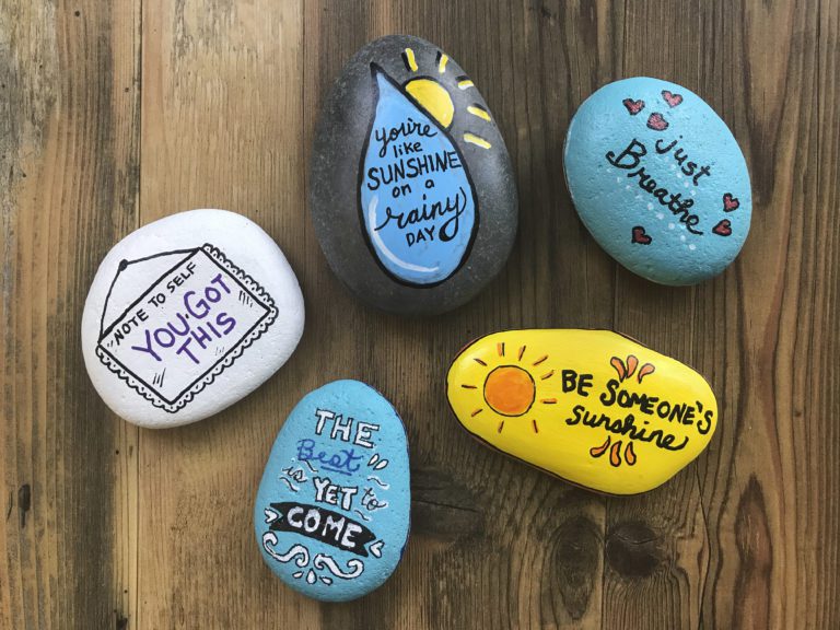 Kindness Rocks Art Idea - The Laughing Zebra