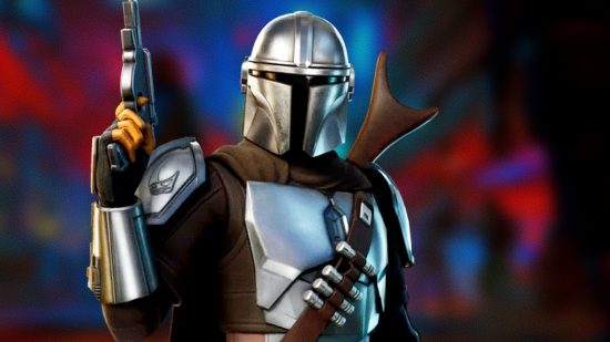 Star Wars Mandalorian game fan-made screenshot: Mando from Fortnite