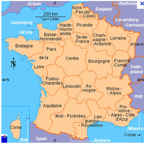 The areas of France the Brits do and don't go