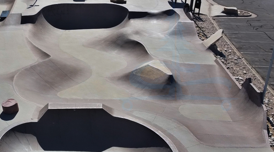 large bowl and snake run at lafayette skatepark