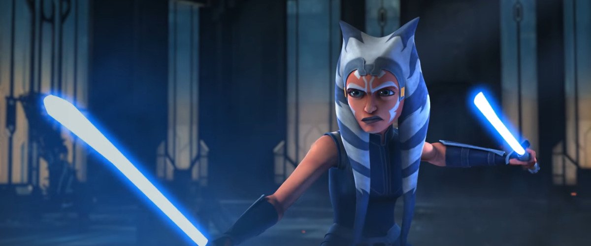 Ahsoka Tano readies to fight