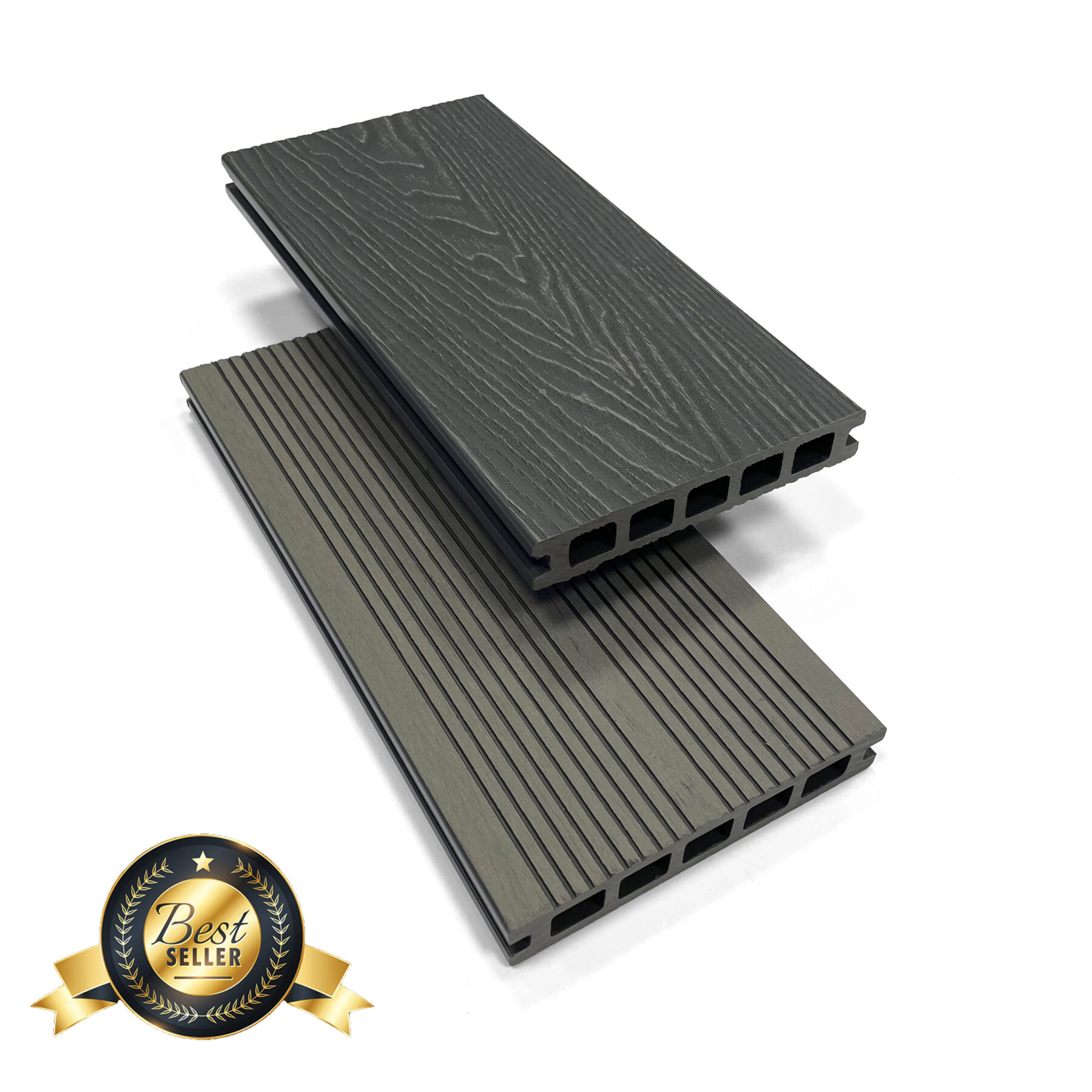 deep embossed mist grey composite decking board best selling colour