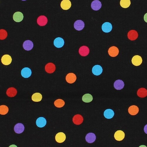 Celebrations Party Medium Spots Black Multi 3103