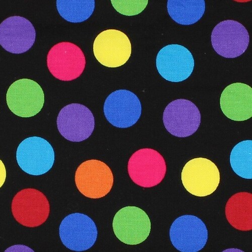 Celebrations Party Large Spots Black Multi 4603