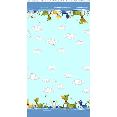 Susybee Bill & Bob Ducks Double Border Panel SB20338-930