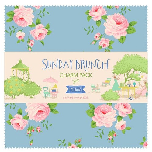 Tilda Sunday Brunch 5" Fabric Charm Squares