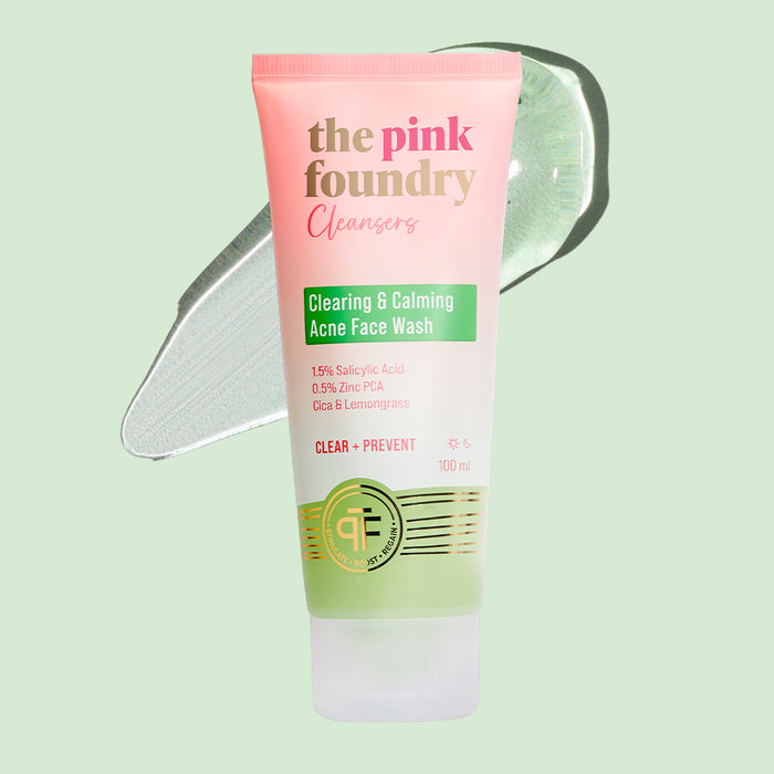 Clearing & Calming Acne Face Wash - The Pink Foundry