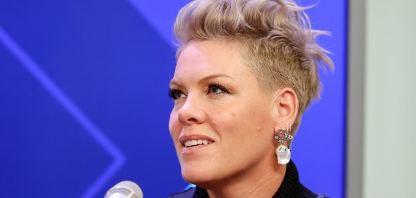 P!nk appears on The Howard Stern Show. (Getty)