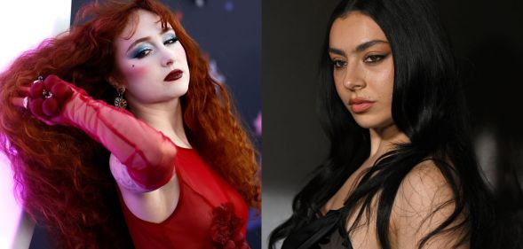 Composite image of Chappell Roan and Charli XCX to illustrate story on the Grammys