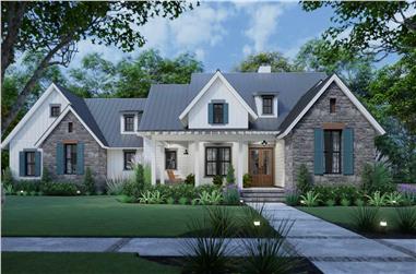 3-Bedroom, 1742 Sq Ft Ranch Home - Plan #117-1141 - Main Exterior