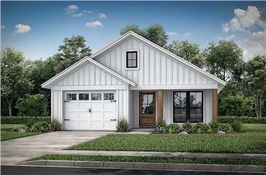 3-Bedroom, 1292 Sq Ft Ranch Home - Plan #142-1221 - Main Exterior