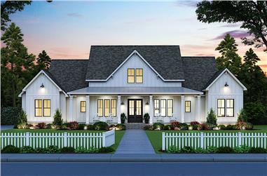 4-5 Bedroom, 2400 Sq Ft Contemporary Farmhouse - Plan #206-1023 - Main Exterior