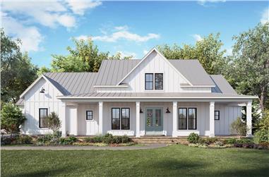 4-Bedroom, 3407 Sq Ft Modern Farmhouse Home Plan - 206-1035 - Main Exterior