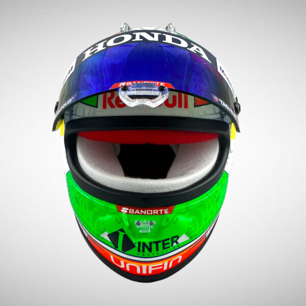 Sergio Pérez 2021 Mexican GP 1:2 Mini Helmet - Image 12