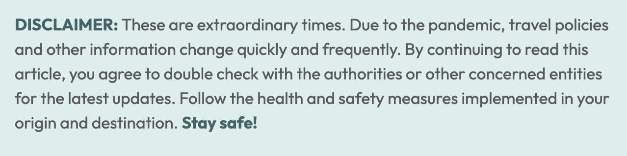 By continuing to read this article, you agree to double check with the authorities or other concerned entities for the latest updates.