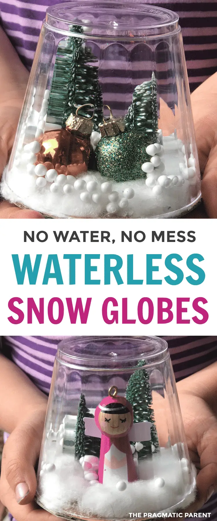 Create Your Own Waterless Snow Globes. make it yourself snow globe. make your own snow globe.