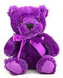 Stuffed Purple Teddy Bear