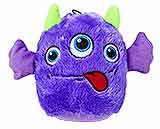 Three Eyed Plush Purple Monster Dog Toy