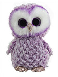 Large Plush Purple Fuzzy Owl 