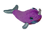 Plush Sparkly Purple Narwhal, Small (7)