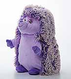 Fuzzy Plush Purple Hedgehog 