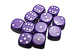 Solid Purple 6-Sided Dice Set