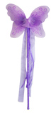 Sparkly Purple Butterfly Fairy Wand